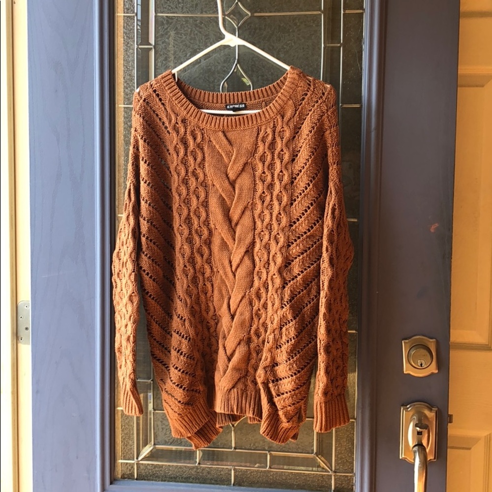 Express cable knit sweater